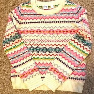 Gap kids fairisle sweater. Never worn!